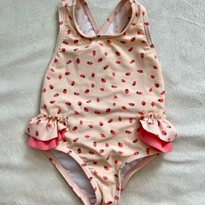 Jessica Simpson 3-6 month swimsuit with strawberries